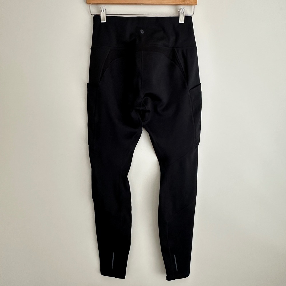 Athleta Ranier High Rise‎ Leggings Womens S Black Athleisure Workout Activewear - Picture 11 of 15